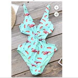 Flamingo One-Piece Swimsuit